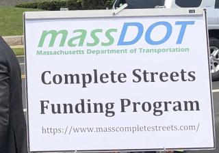 MassDOT Complete Streets Funding Program Sign